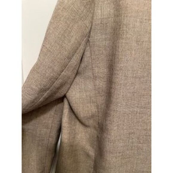 Alfred Dunner Women's Blazer Size 18 Tan Polyester Button Front Classic Fit Jack - Picture 11 of 15